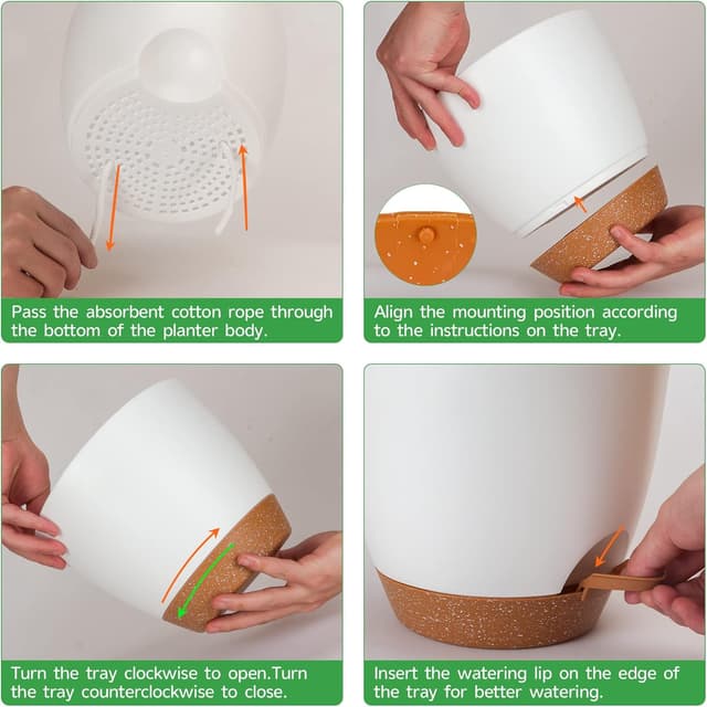 Thumbnail 2 de CSYY Plant Pots Indoor 7-Pack