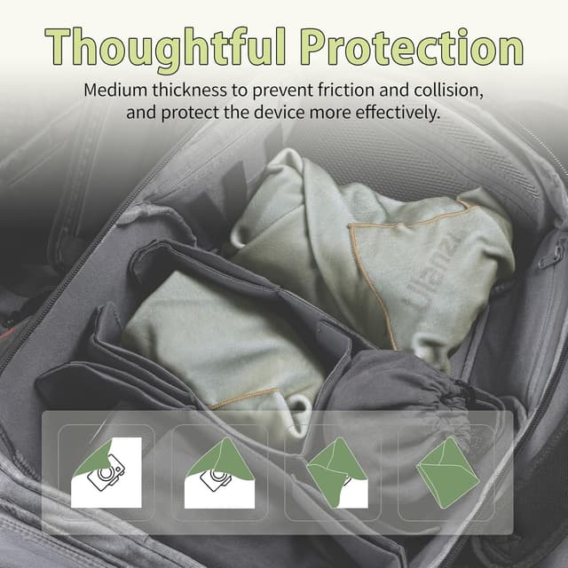 Detalle de ULANZI Einschlagtuch Kamera (35 x 35 cm) als Schutz-Wrap für Body und Objektiv