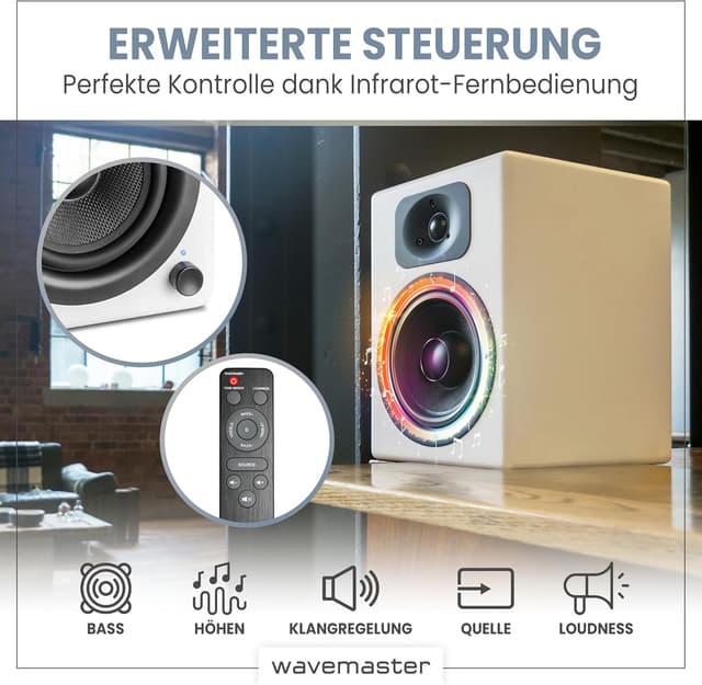 Thumbnail 6 de wavemaster TWO NEO soft white Regallautsprecher