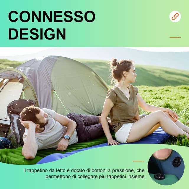 Detalle 2 de iParaAiluRy materassino gonfiabile da campeggio