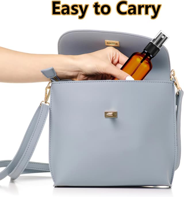 Detalle de 50ml amber glass mist spray bottle 4 pack