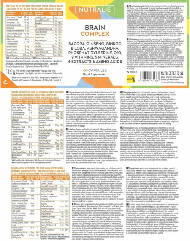 Thumbnail 5 de Brain Complex Nutralie - Mejora Memoria y Concentración 💊