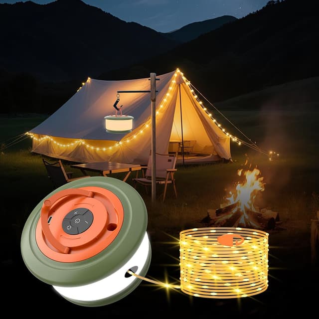 Detalle de Phylosal Camping-Lichterkette 10 m