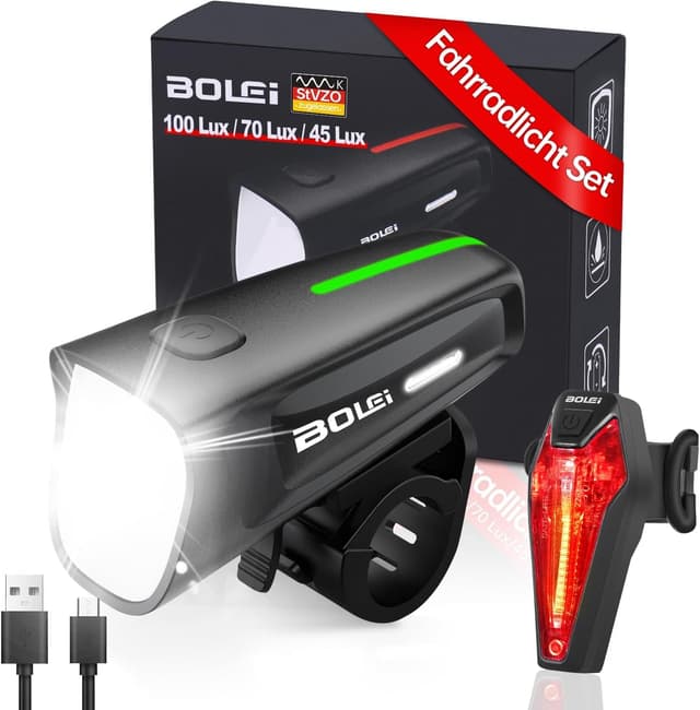 Imagen de BOLEi LED Fahrradlicht 100 LUX en OfertitasTOP