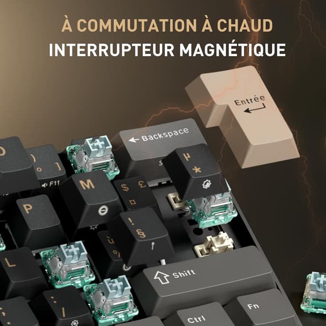 Detalle 2 de RK ROYAL KLUDGE C61 HE clavier gamer 60%