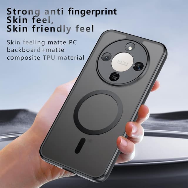 Detalle de FDHYFGDY Magnetische Schutzhülle für Honor Magic 8 Lite – ultradünnes PC-Case mit rutschfestem Silikon