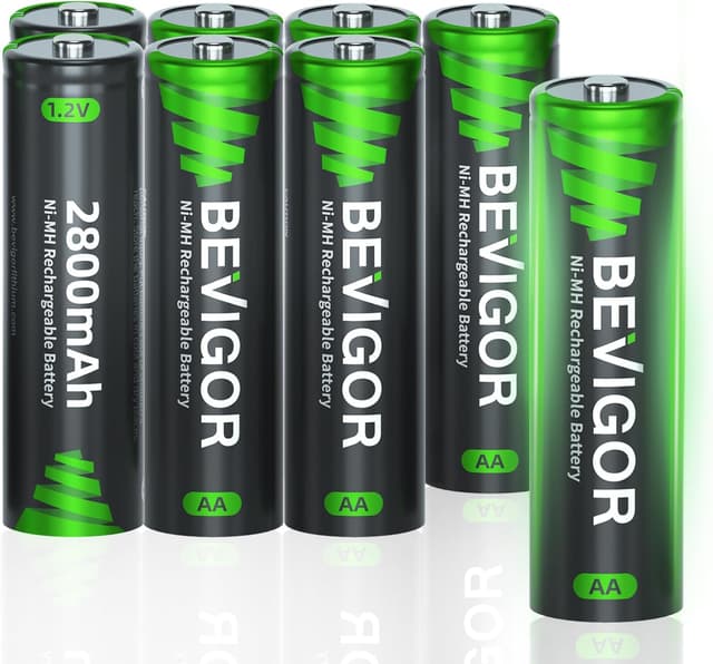 Detalle de BEVIGOR AA 2800mAh rechargeable pack