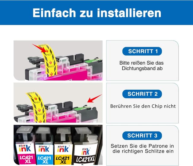 Detalle 2 de Starink LC422XL LC-422XL 10er-Pack Tinte