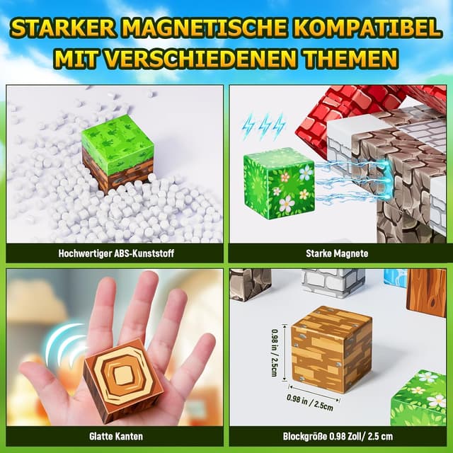 Detalle 2 de Vefosafe Magnetische Bausteine 150 Teile