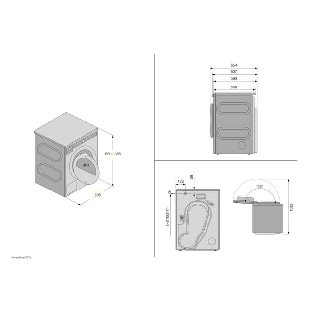 Detalle 2 de Asko Secadora 8 kg T208H.W