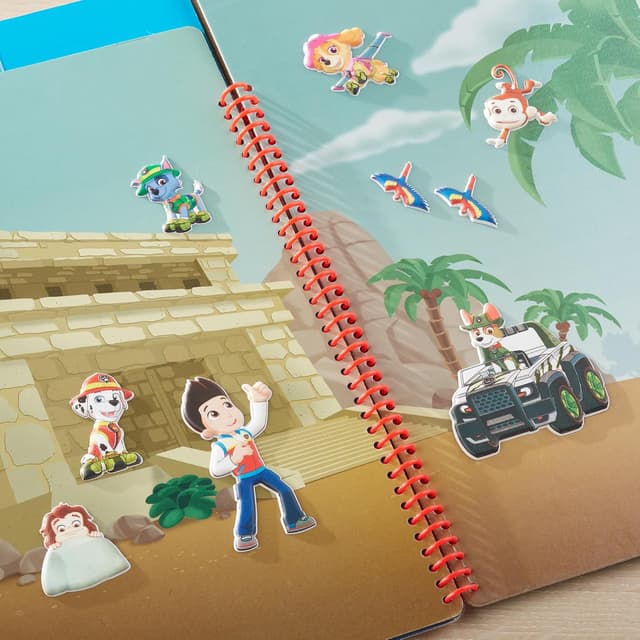 Detalle 2 de Melissa & Doug PAW Patrol: wiederaufklebbares, bauschiges Sticker-Set „Dschungel“ (28 Sticker)