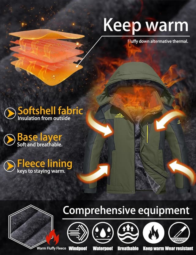 Thumbnail 2 de TACVASEN Herren Skijacke