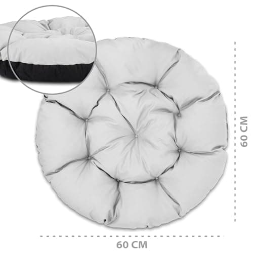 Thumbnail 2 de Cojín Redondo Jardin para Silla Colgante Gris ☀