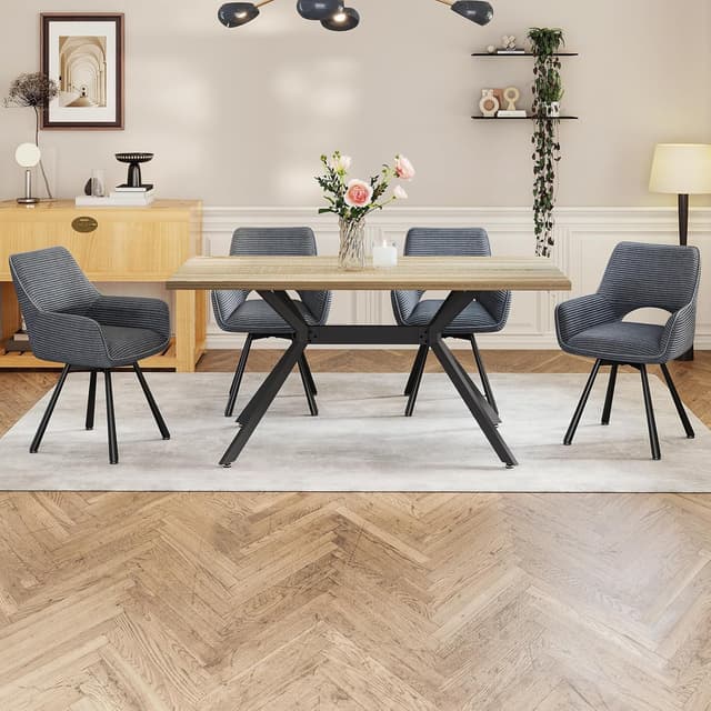 Thumbnail 1 de WAFTING Esszimmerstühle 6er Set 42×45×81 cm