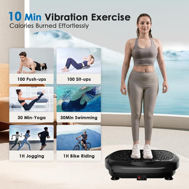 Thumbnail 3 de Natini Vibration Plate Exercise Machine 330 lb