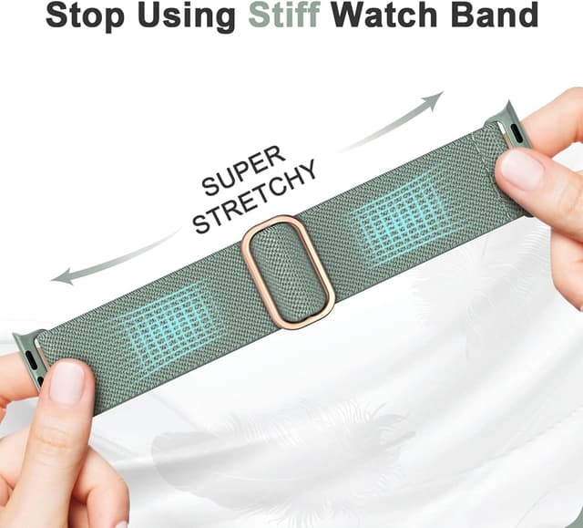 Detalle de Higgs 6 Pack Stretchy Nylon Watch Straps 6-Pack