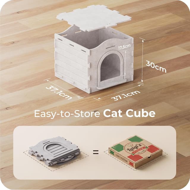 Thumbnail 6 de ChienBox Katzenhaus Indoor Filz 38×38×33 cm