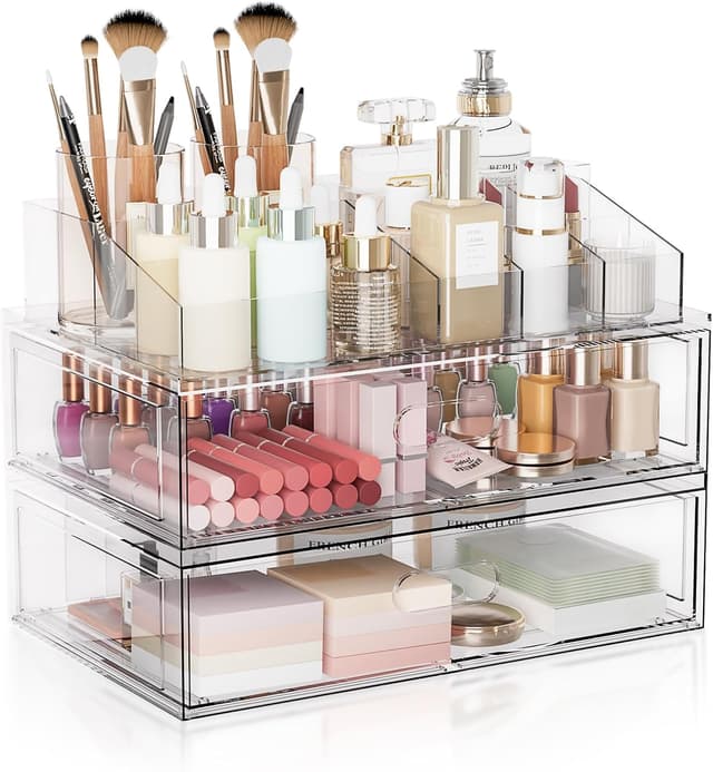 Imagen de Clear Stackable Makeup Organizer 12 en OfertitasTOP