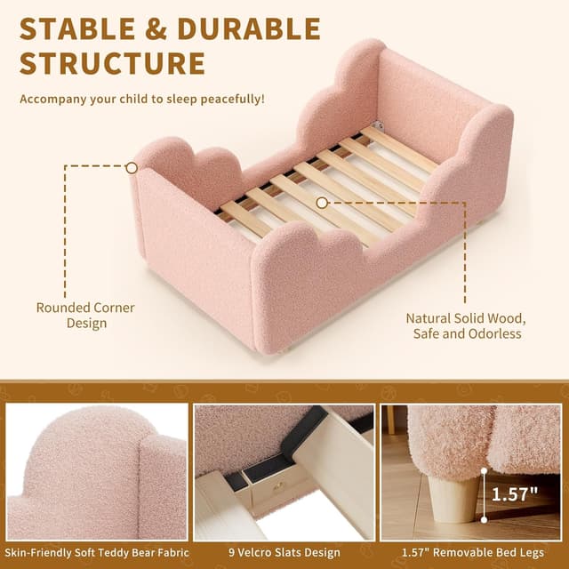 Detalle de Kinderbett 70x140 mit Schutzgitter