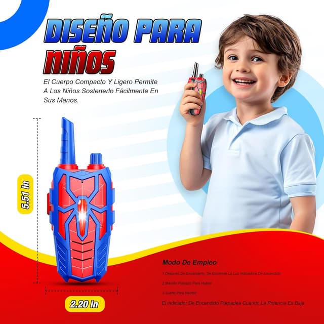 Detalle de Toyokid Walkie Talkie niños 1000 ft