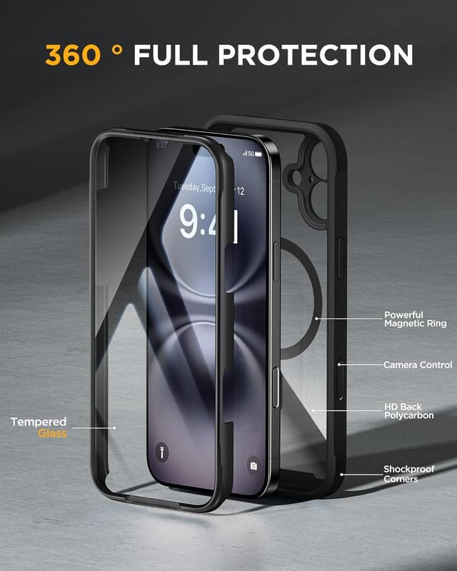 Thumbnail 2 de Miracase Magnetic Case for iPhone 16 6.1-inch