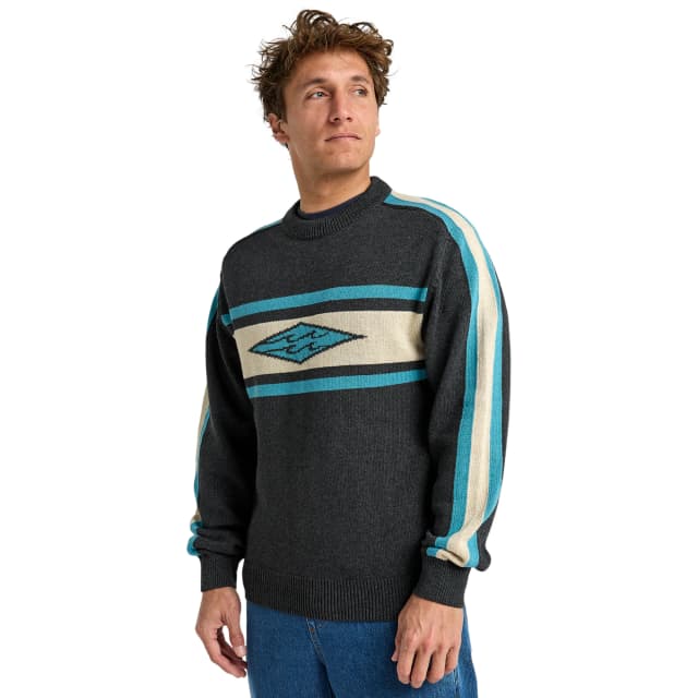 Detalle de Billabong Unlock Diamond: jersey de hombre cerrado de acrílico y algodón