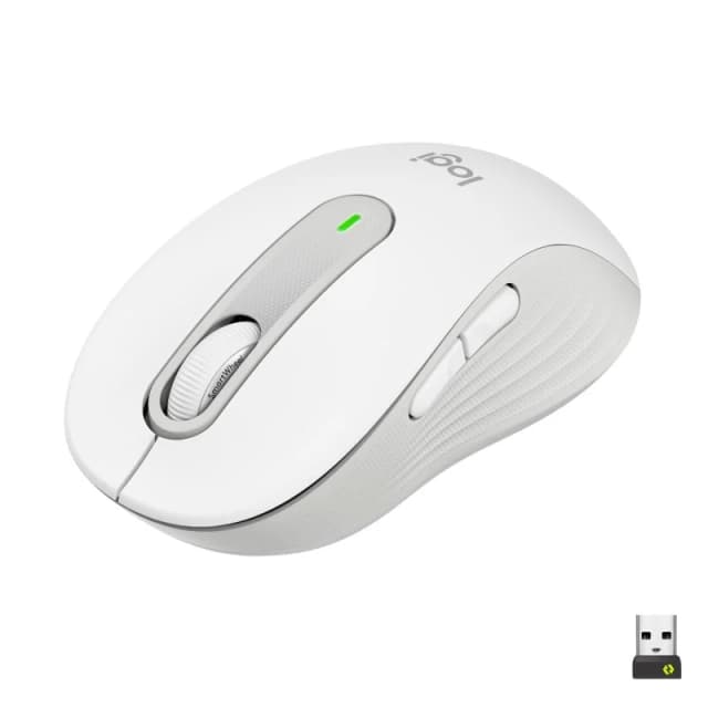 Detalle de Logitech Signature M650 Ratón inalámbrico 2000 DPI blanco 🖱