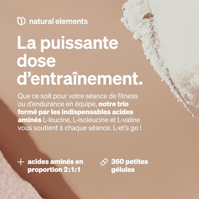 Detalle de BCAA – 360 petites gélules (leucine, isoleucine, valine) véganes – hautement dosées