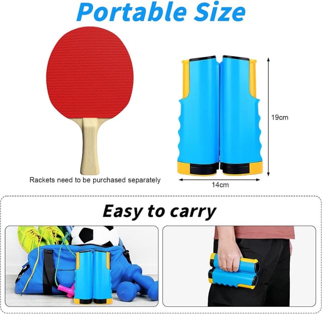 Detalle 2 de flintronic Filet Ping Pong Rétractable 170 cm