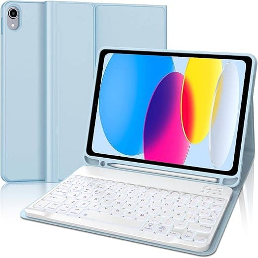 Detalle de Teclado y funda iPad 10ª Gen 2022 ✨ Bluetooth desmontable