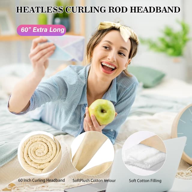 Detalle 2 de Whaline bigodino lungo per boccoli 1 fascia