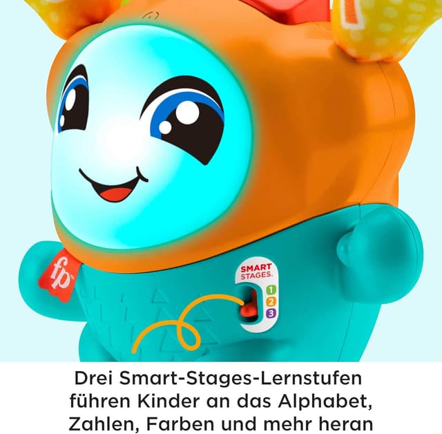 Detalle 2 de Fisher-Price DJ Hüpfi (DE) – interaktives Lernspielzeug zum Tanzen, Bewegen und Hüpfen ab 9 Monaten