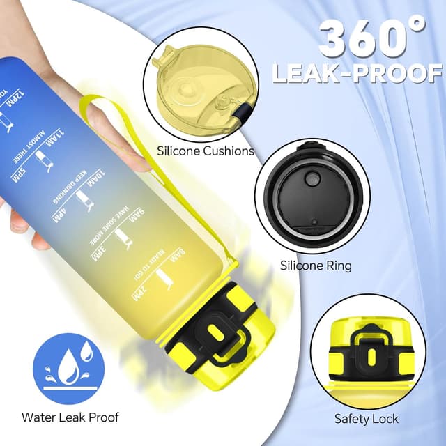 Detalle 2 de Botella de agua 500ml para niños con filtro y a prueba de fugas 🚰