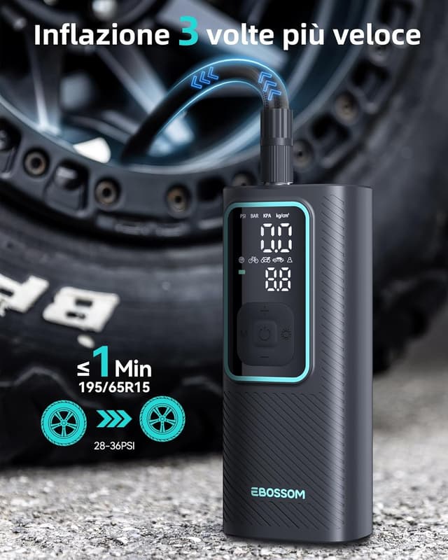 Thumbnail 5 de Compressore Aria Portatile 150 PSI