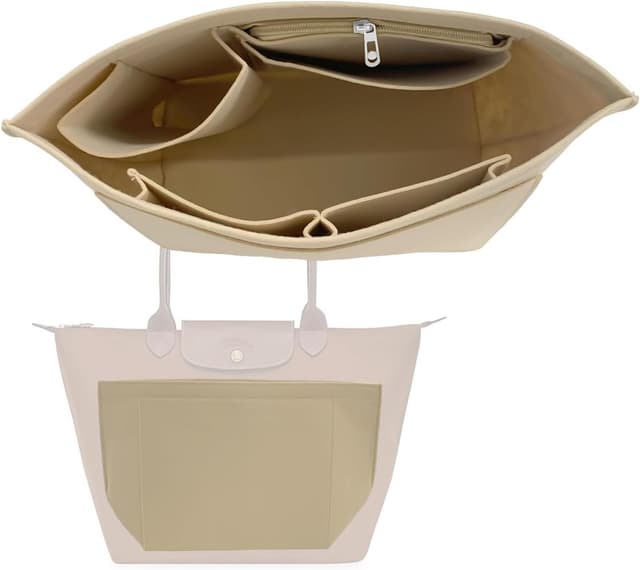 Detalle de HYEPNED Multi-pocket felt tote bag L