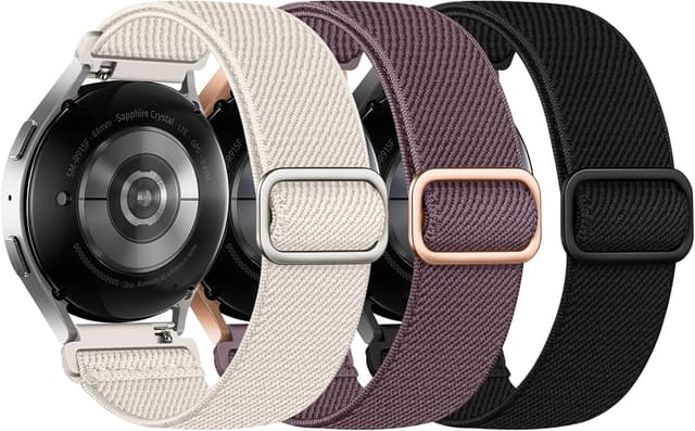 Thumbnail 6 de Joehwerr 4 Pack Braided Straps (20mm elastic sport bands) for Samsung Galaxy Watch models