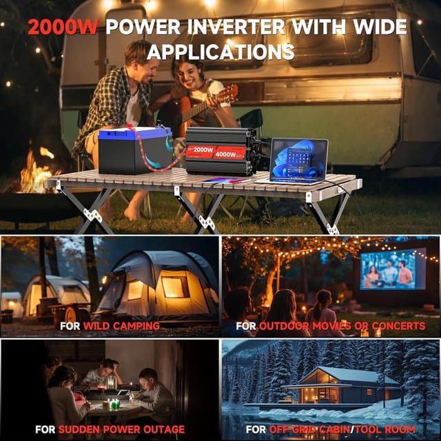 Detalle de 12v to 240v Power Inverter 4000W