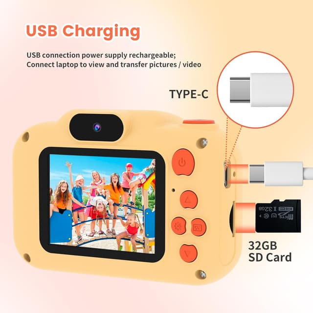 Thumbnail 5 de GlobalCrown Mini Caméra 12MP 1080p pour enfants