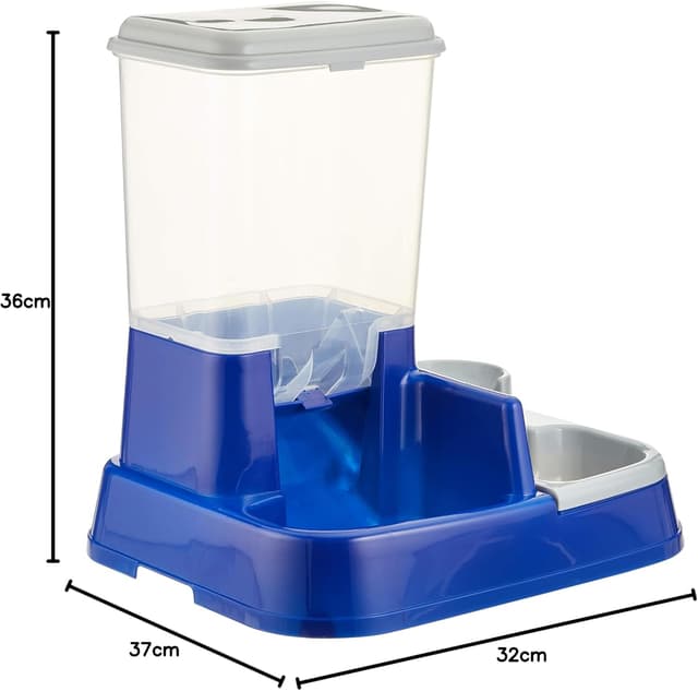 Detalle de Karlie Futter- und Wasspender Duo Max L (37 cm) – Futterportionierung & Wasserspender in einem