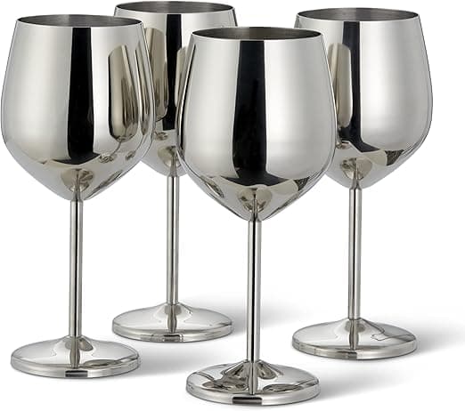 Imagen de Oak & Steel - Set Regalo 4 Copas de Vino Irrompibles 🍷 en OfertitasTOP