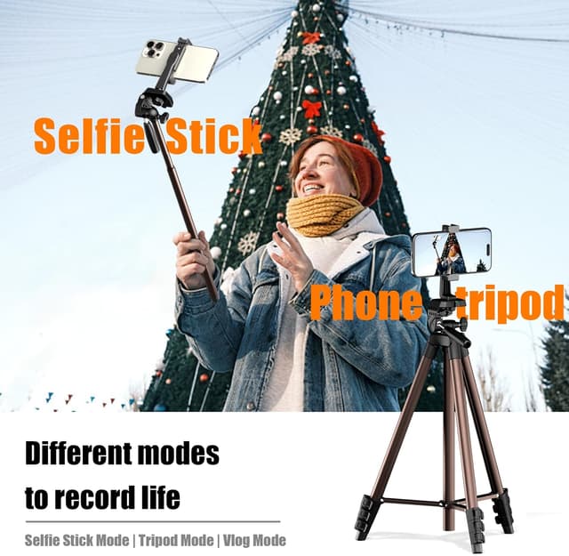 Detalle 2 de 71 inch camera tripod phone mount