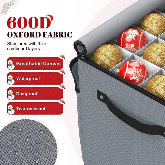 Thumbnail 4 de Keten 128-Count Ornament Storage Box