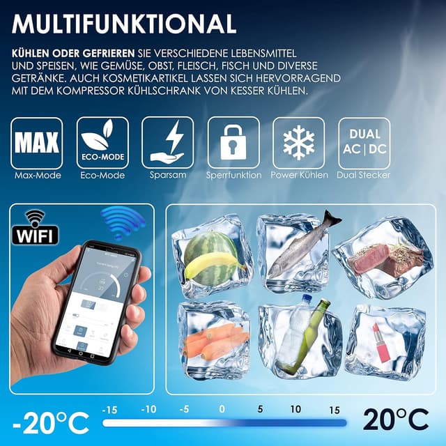 Detalle 2 de KESSER Kompressor Kühlbox 52L