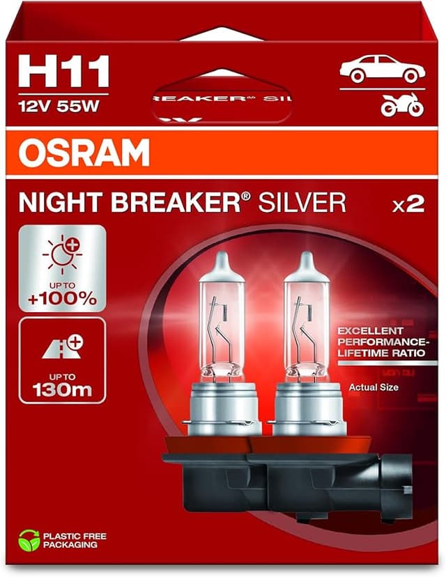 Thumbnail 6 de OSRAM NIGHT BREAKER SILVER lámparas halógenas 2 unidades