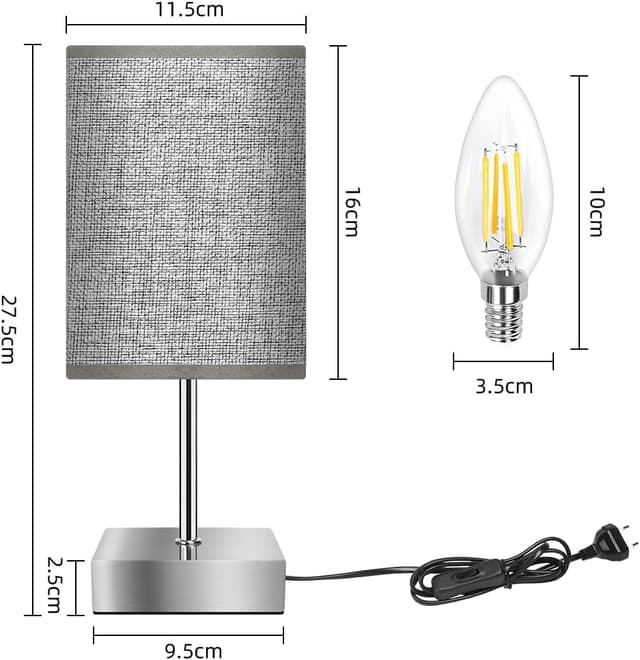 Detalle 2 de Totofac Touch Control Table Lamp, 3 way