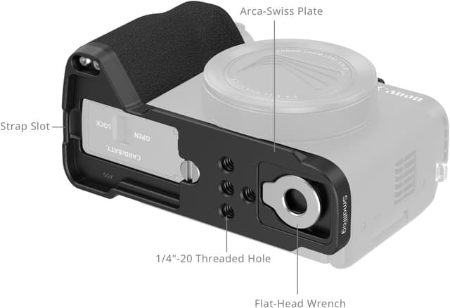 Thumbnail 2 de SMALLRIG 5808 L‑Shape Griff für Canon PowerShot V1