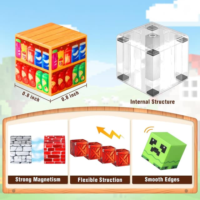 Detalle 2 de COOLJOYA Costruzioni magnetiche 150 pezzi