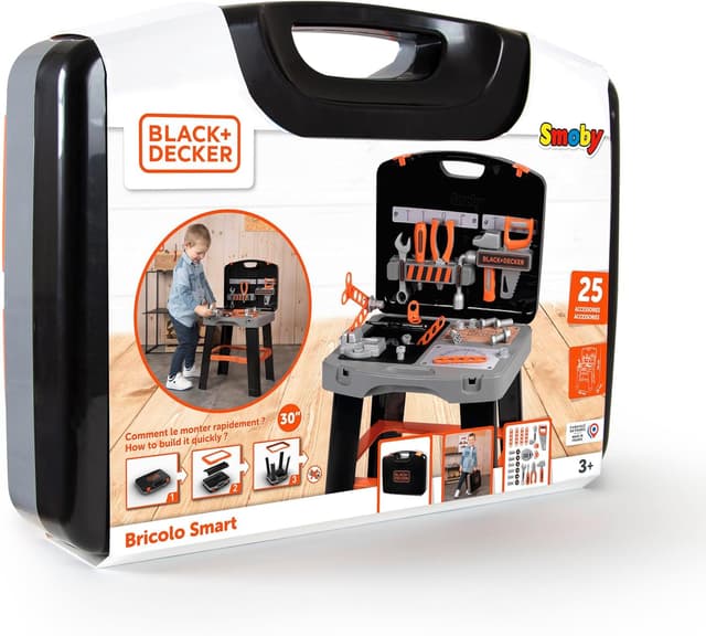 Thumbnail 4 de Smoby Black & Decker Banco de Trabajo maletín 33 accesorios