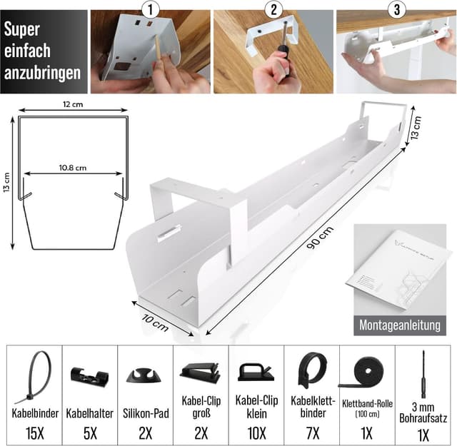Thumbnail 6 de Ultimate Setup Kabelwanne Schreibtisch Kabelmanagement