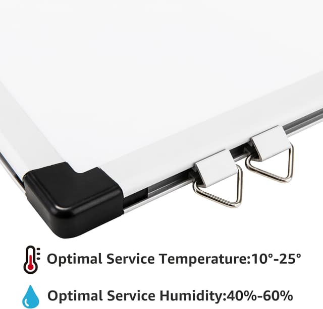 Detalle 2 de Amazon Basics Pizarra Magnética 240x120 cm con Bandeja y Marco de Aluminio📝